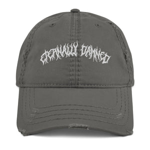 'Eternally Damned' Distressed Dad Hat