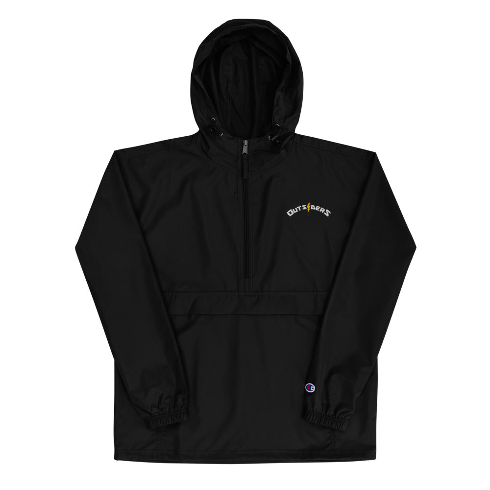 'Logo' Embroidered Champion Packable Jacket