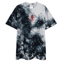 Load image into Gallery viewer, “Evil” Oversized tie-dye t-shirt